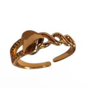 Set of 3 Adjustable Ladies Rings & 2 Earrings – Elegant Jewelry Set